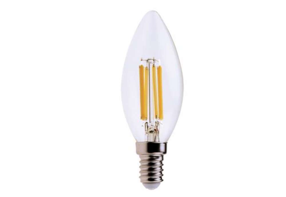 Immagine di Lampada - Led - candela - 6W - E14 - 6000K - luce bianca fredda - MKC