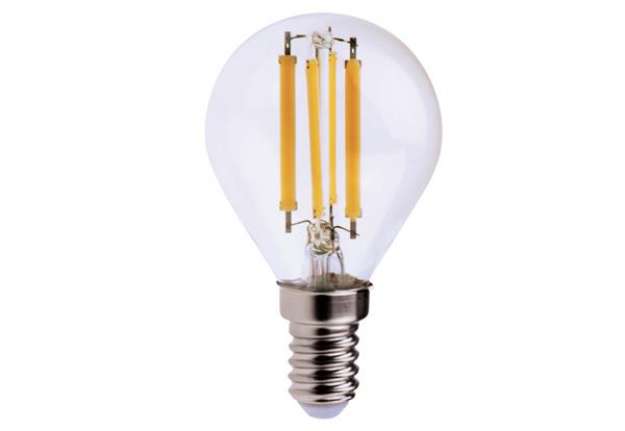 Immagine di Lampada - Led - minisfera - 6W - E14 - 6000K - luce bianca fredda - MKC