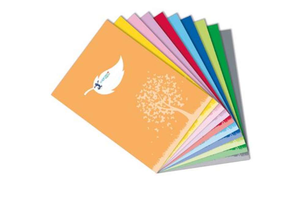 Immagine di Coprimaxi Green - 21 x 30 cm - carta - 120gr  - c/tasche - rosso - Colorosa