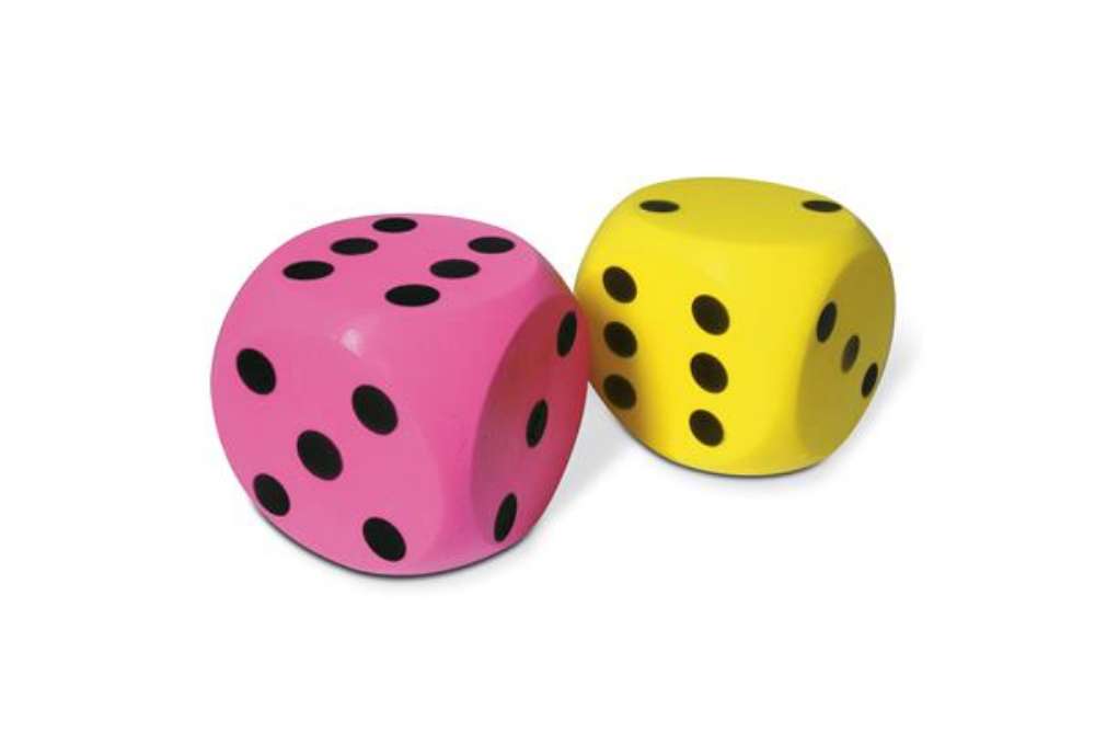 Immagine di Dado gigante - in spugna - 15 x 15 x 15 cm - CWR