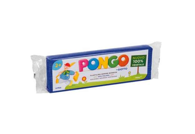 Immagine di Pasta Pongo - panetto 350 gr - blu - Giotto