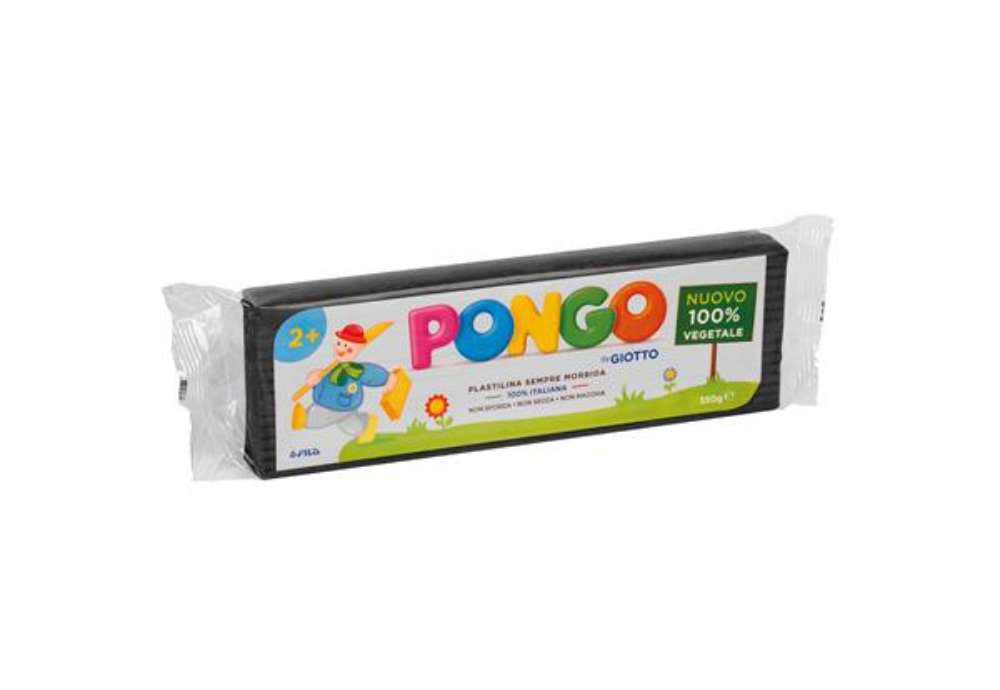 Immagine di Pasta Pongo - panetto 350 gr - nero - Giotto
