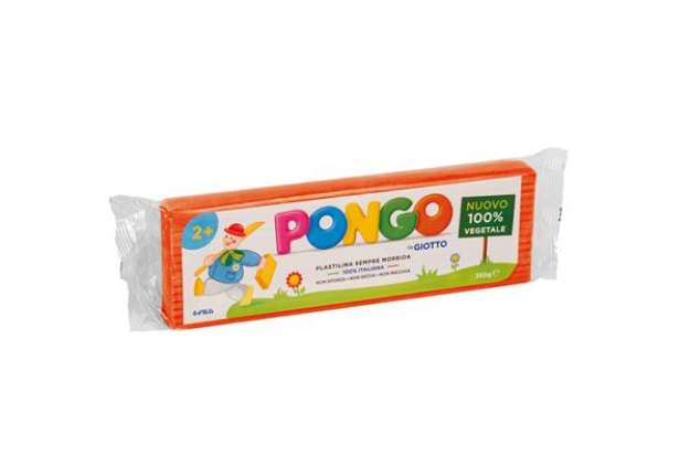 Immagine di Pasta Pongo - panetto 350 gr - arancione - Giotto