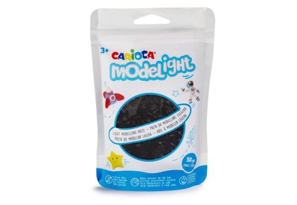 Immagine di Pasta Model Light - 50 gr - nero - Carioca