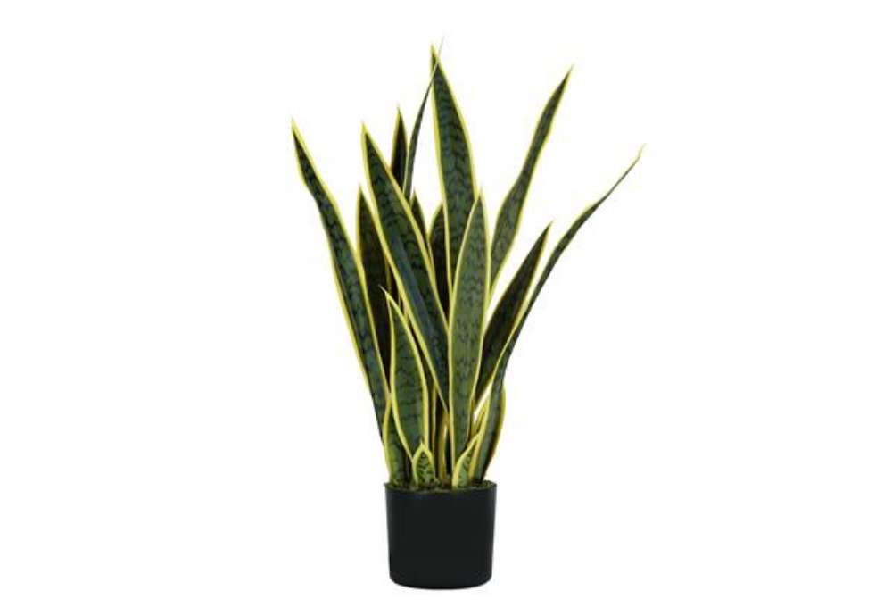 Immagine di Pianta ornamentale Sansevieria - artificiale - 21 foglie - 75 cm - PE - King Collection