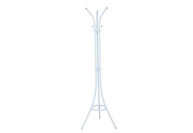 Immagine di Appendiabiti - 3 supporti - 175 cm - acciaio - bianco - King Collection