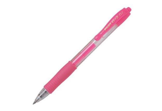 Immagine di Roller gel a scatto G-2 - punta 0,7mm - rosa neon - Pilot