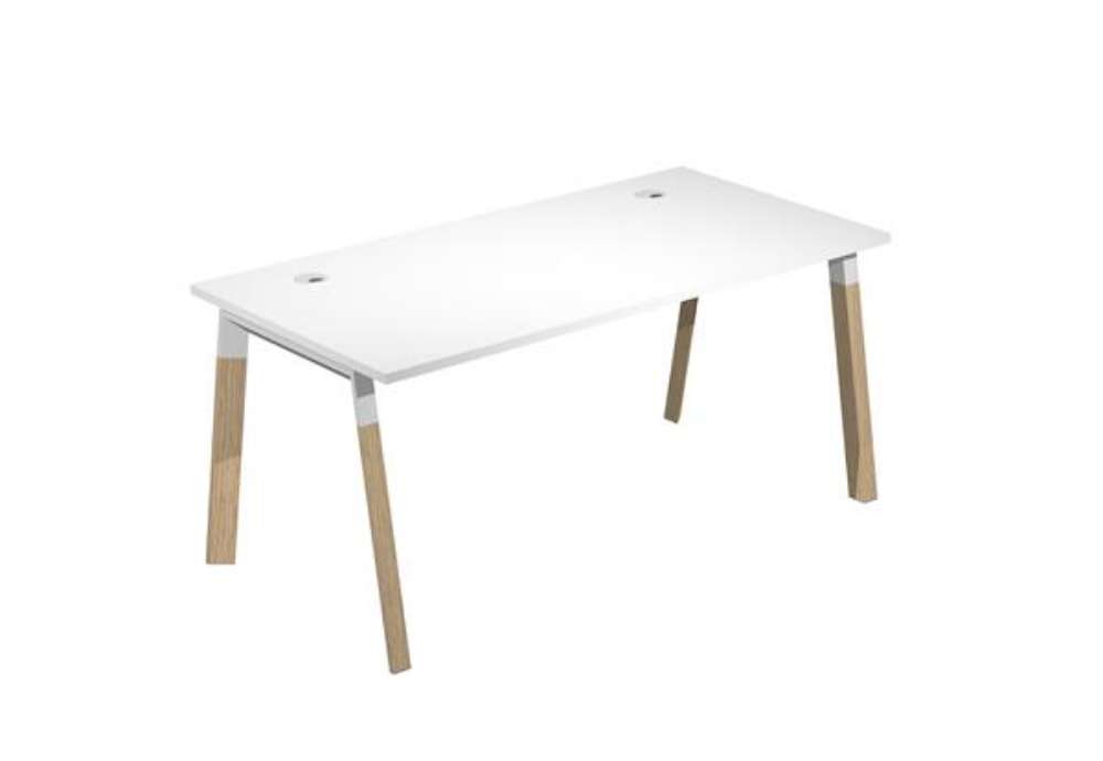 Immagine di Scrivania Woody Superior - 140 x 80 x 72,5 cm - piano bianco
