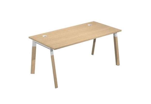 Immagine di Scrivania Woody Superior - 180 x 80 x 72,5 cm - piano rovere
