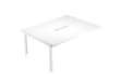 Immagine di Allungo tavolo riunione Woody - 160 x 120 x 72,5 cm - piano bianco
