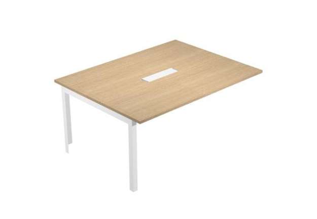 Immagine di Allungo tavolo riunione Woody - 160 x 120 x 72,5 cm - piano rovere