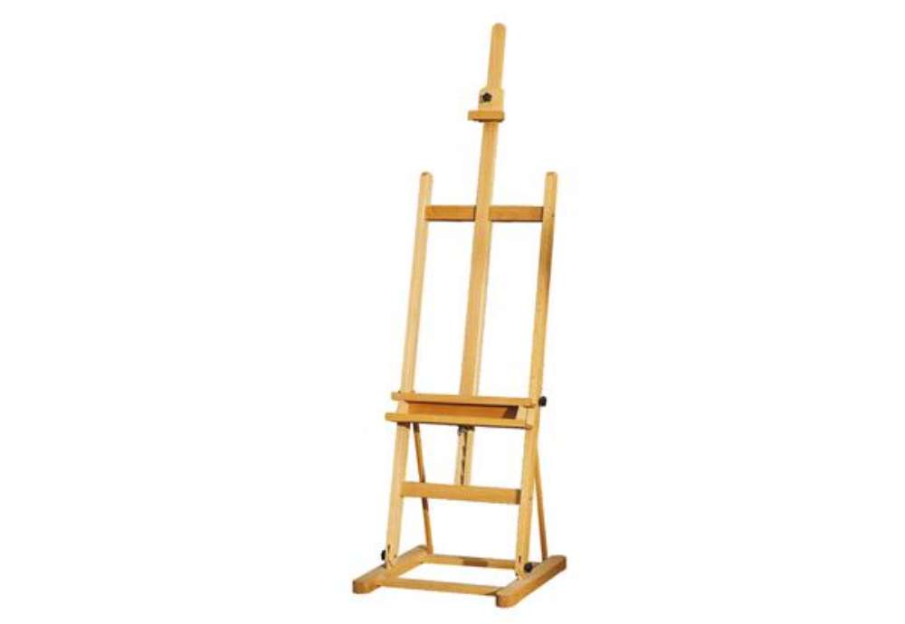Immagine di Cavalletto Studio - legno di  faggio - altezza tela max 140 cm - 47 x 57 x 185 cm - DOM