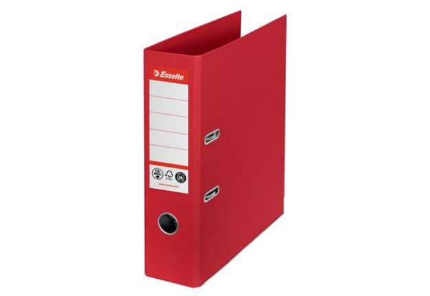 Immagine di Registratore a leva - CO2 neutral - A4 - dorso 75 mm - rosso - Esselte