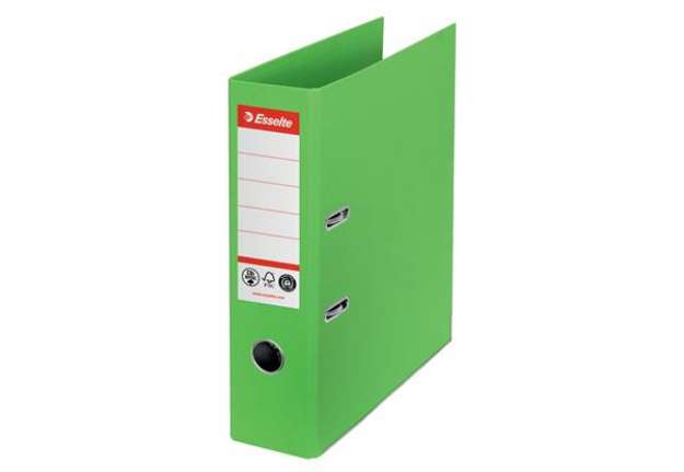Immagine di Registratore a leva - CO2 neutral - A4 - dorso 75 mm - verde - Esselte