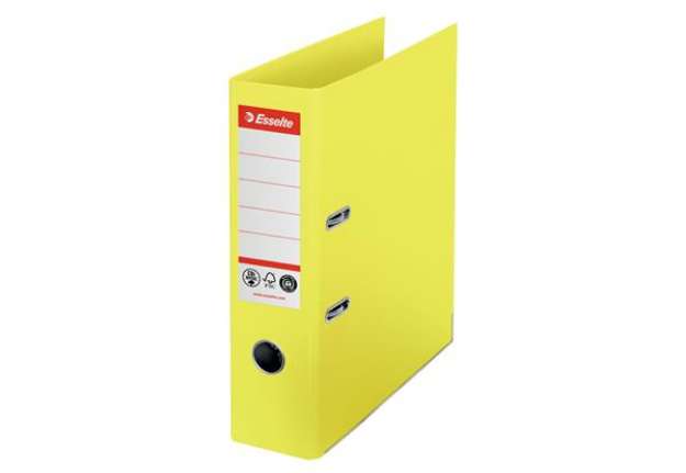 Immagine di Registratore a leva - CO2 neutral - A4 - dorso 75 mm - giallo - Esselte