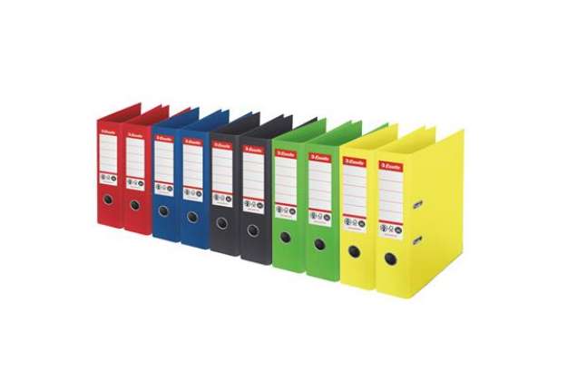 Immagine di Registratore a leva - CO2 neutral - A4 - dorso 75 mm - colori assortiti - Esselte