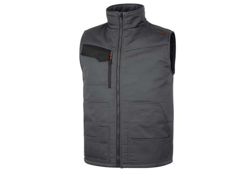 Immagine di Gilet Stockton3 - multitasche - taglia M - grigio/arancio - Deltaplus
