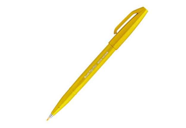 Immagine di Pennarello Brush Sign Pen - giallo - Pentel