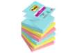 Immagine di Blocco Post-it Super Sticky Z Notes - R330-6SS-COS - 76 x 76 mm - colori Cosmic - 90 fogli - Post-it