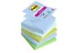 Immagine di Blocco Post-it Super Sticky Z Notes - R330-5SS-OAS - 76 x 76 mm - colori Oasis - 90 fogli - Post-it