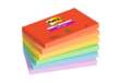 Immagine di Blocco Post-it Super Sticky - 655-6SS-PLAY - 76 x 127 mm - colori Playful - 90 fogli - Post-it - con