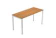 Immagine di Scrivania Easy Plus - per smartworking - 140 x 60 x 72,5 cm - noce chiaro