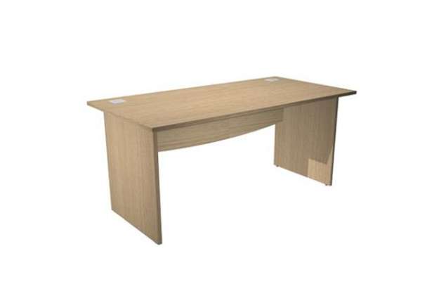 Immagine di Scrivania Operativa Agorà Basic - fianchi melaminico - 120 x 80 x H 73 cm - rovere