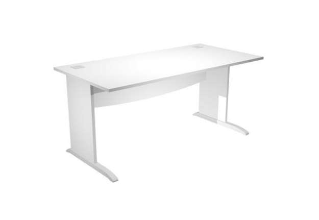 Immagine di Scrivania Operativa Agorà Basic - fianchi a L melaminico 180 x 80 x H 73 cm - bianco