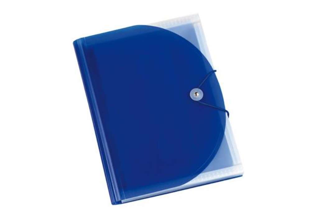 Immagine di Portadocumenti a soffietto Plastidea -13 tasche - A4 - PP - blu - Iternet