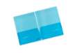Immagine di Cartella con doppia tasca Plastidea - A4 - PP - blu - Iternet - conf. 5 pezzi