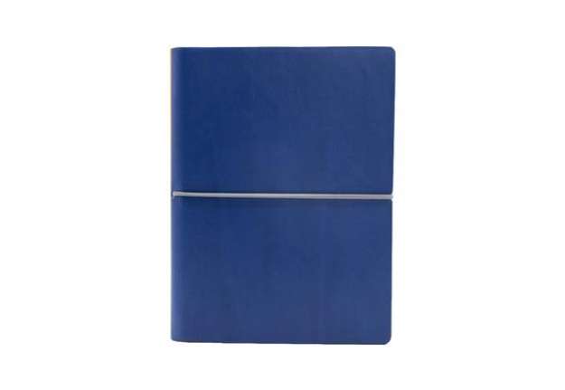 Immagine di Taccuino Evo Ciak - 15 x 21 cm - fogli bianchi - copertina blu - In Tempo