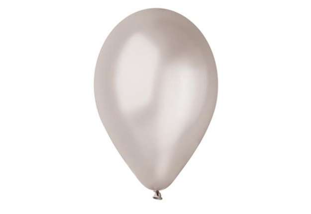 Immagine di Palloncini in lattice metallizzati - Ø 26 cm - argento - Big Party - conf. 16 pezzi