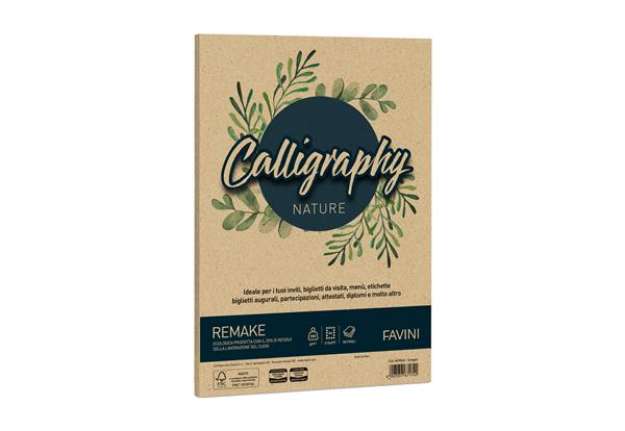 Immagine di Carta Calligraphy Nature Remake - A4 - 250 gr - spiaggia - Favini - conf. 50 fogli