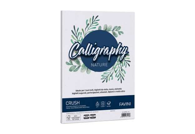 Immagine di Carta Calligraphy Nature Crush - A4 - 120 gr - uva - Favini - conf. 50 fogli