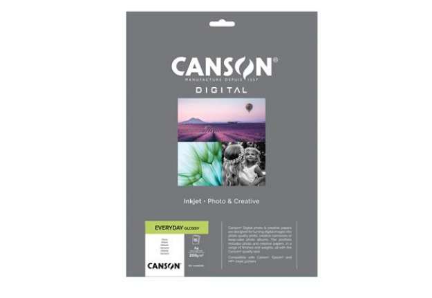 Immagine di Carta Inkjet Everyday - A4 - 200 gr - 15 fogli - lucida - Canson
