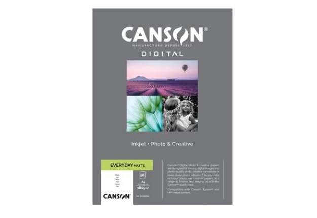 Immagine di Carta Inkjet Everyday - A4 - 180 gr - 50 fogli - opaca - Canson