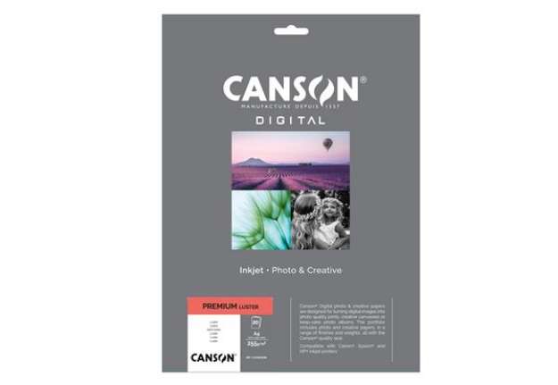 Immagine di Carta Inkjet Premium - A4 - 255 gr - 20 fogli - lucida - Canson