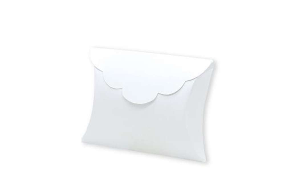 Immagine di Scatolina portaconfetti - carta - 10 x 8 x 3 cm - bianco - Big Party - conf.25 pezzi