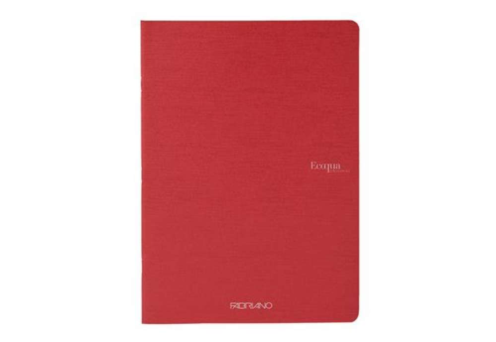 Immagine di Maxiquaderno Ecoqua original PM - A4  - 1 rigo - 40 fogli - rosso scuro - 90gr - Fabriano