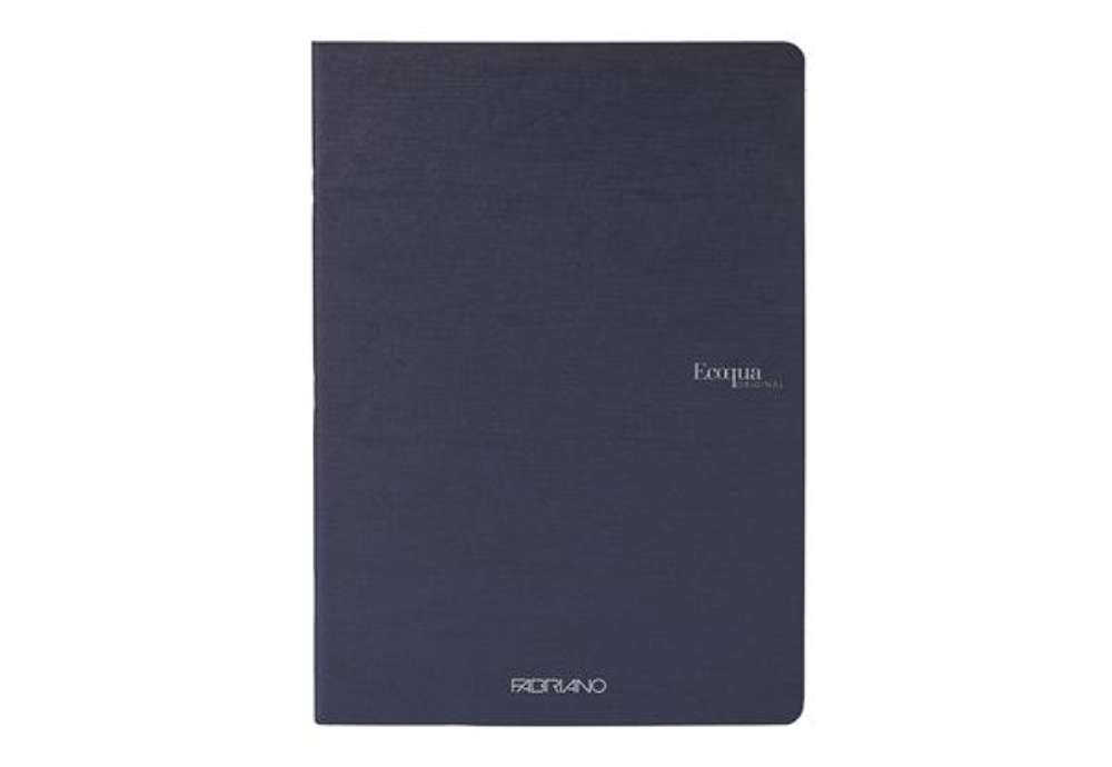 Immagine di Maxiquaderno Ecoqua original PM - A4 - 1 rigo - 40 fogli - 90gr - blu scuro - Fabriano