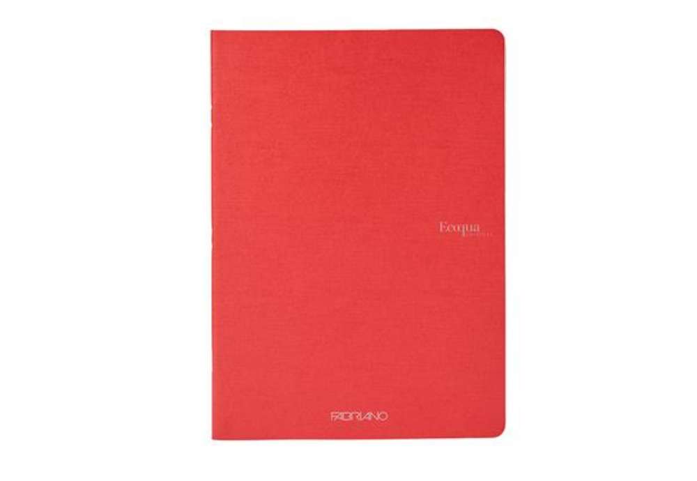 Immagine di Maxiquaderno Ecoqua original PM - A4  - 1 rigo - 40 fogli - 90gr - lampone -Fabriano