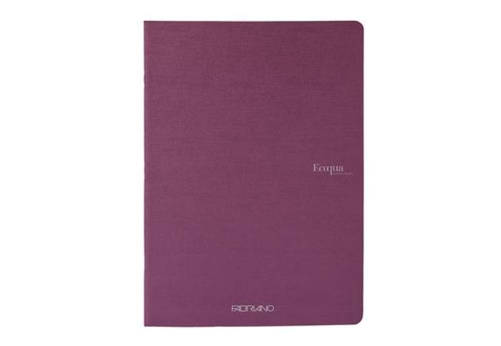 Immagine di Maxiquaderno Ecoqua original PM - A4 - 1 rigo - 40 fogli - 90gr - vino - Fabriano