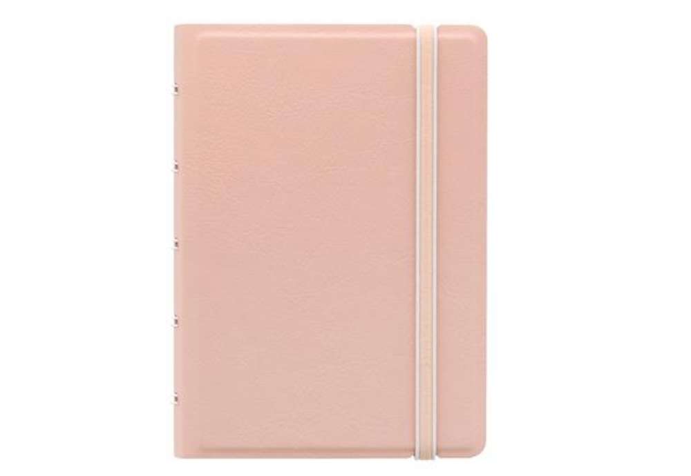 Immagine di Notebook Pocket - con elastico - copertina similpelle - 144 x 105 mm - 56 pagine - a righe - pesca -