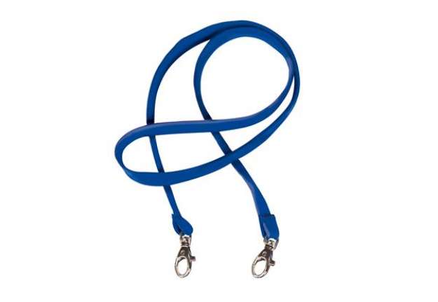 Immagine di Cordoncino Pass M - raso - lunghezza 85 cm - blu - Sei Rota - conf. 50 pezzi