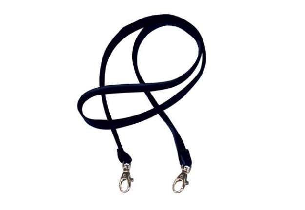 Immagine di Cordoncino Pass M - raso - lunghezza 85 cm - nero - Sei Rota - conf. 50 pezzi