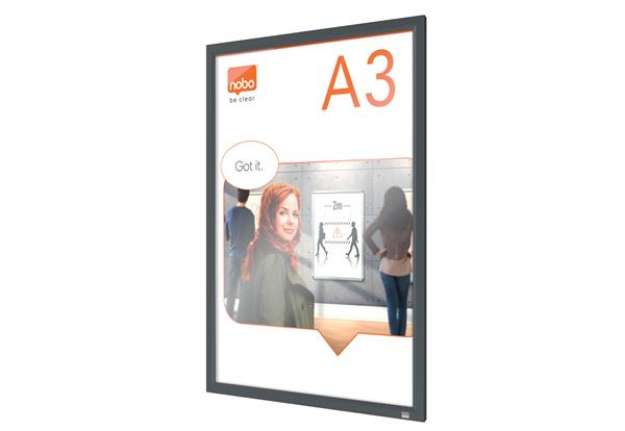 Immagine di Cornice Impression PRO - a clip - A3 - grafite - Nobo