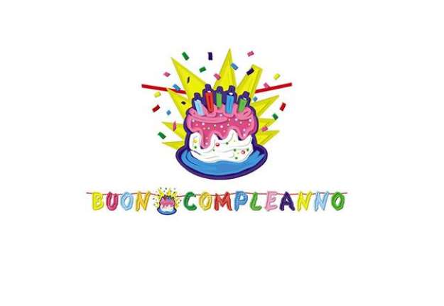 Immagine di Festone Buon compleannoTorta - in cartoncino - 6 mt - Big Party