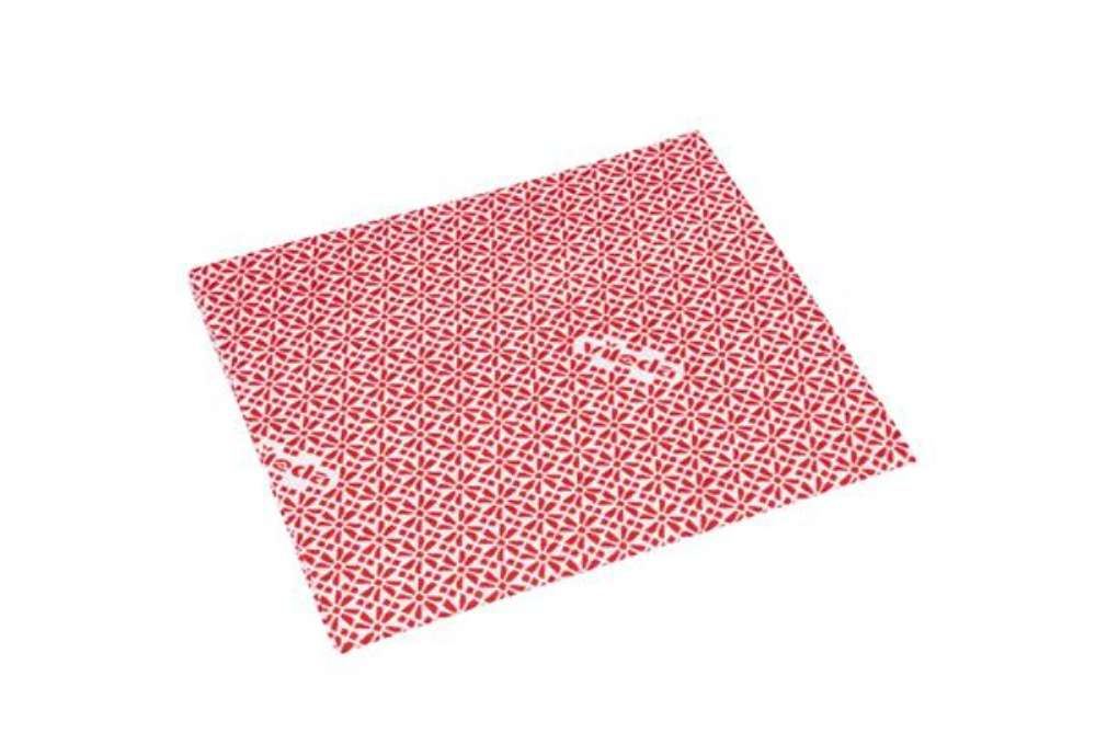 Immagine di Panno multiuso Wipro - con proprietà antibatteriche - 36 x 42 cm - rosso - Vileda - conf. 20 pezzi