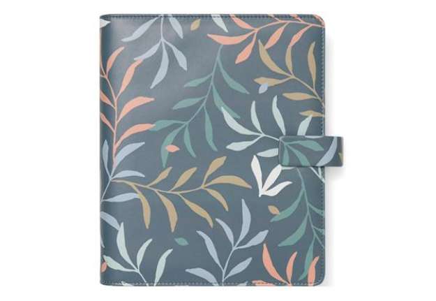 Immagine di Organiser - c/cinturino - fantasia Botanical - A5 - 233 x 217 x 46 mm - blu - Filofax