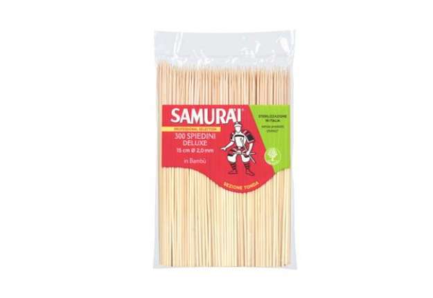Immagine di Spiedi delux - in bambù - 15 cm - Samurai Party - conf. 300 pezzi